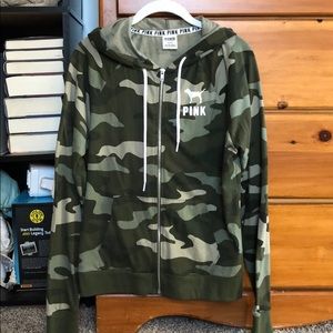 Camo zip up Victoria’s Secret sweatshirt
